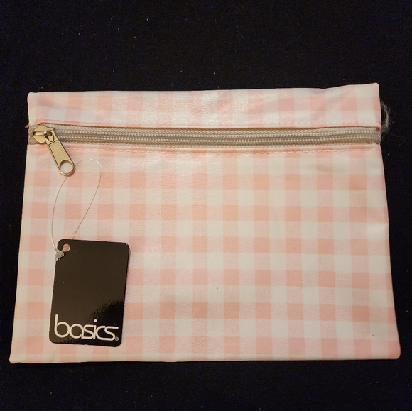 Lot Of 4 Basics  Cosmetic Bag With Zip Water Proof - Picture 3 of 5